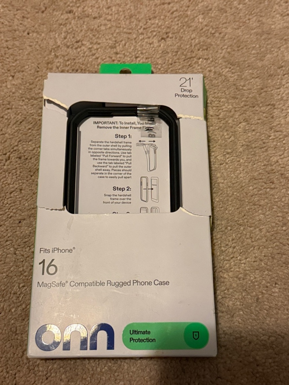 On Running Black MagSafe Rugged Case for iPhone 16